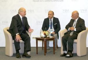 На снимке: Александр Лукашенко и Ашраф Гани Ахмадзай.Фото Николая Петрова, БелТА.