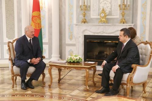 На снимке: Александр Лукашенко и Ивица Дачич.Фото Николая Петрова, БелТА.