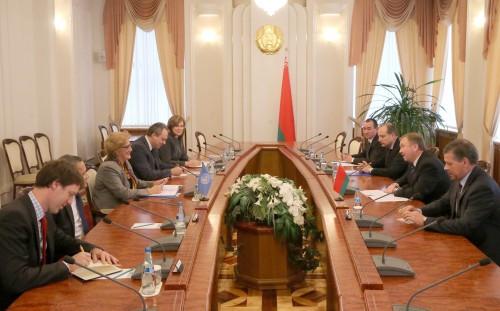 На снимке: во время встречи.Фото Максима Гучека, БелТА.