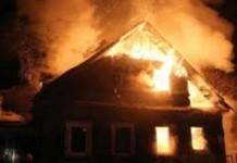 В Костюковичах горел жилой дом