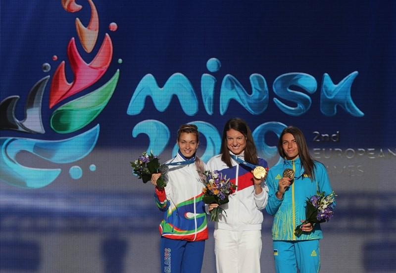 В главной фан-зоне II Европейских игр состоялась церемония награждения легкоатлетов