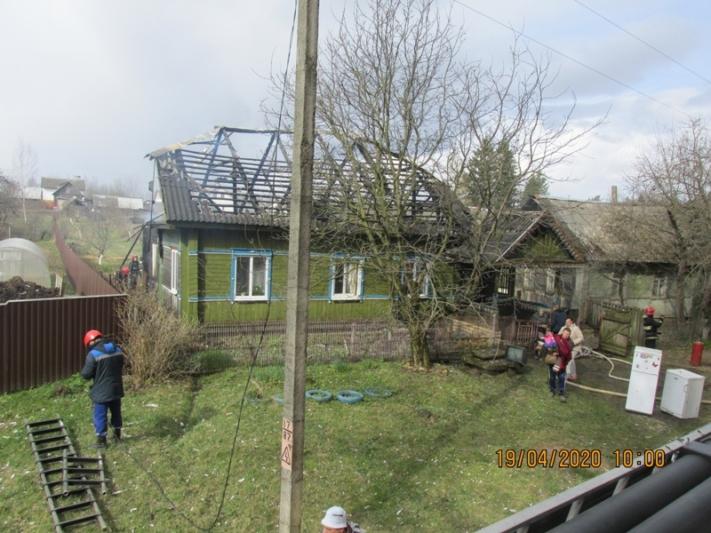 ЧП: В Костюковичах горел частный жилой дом. Пострадавших нет