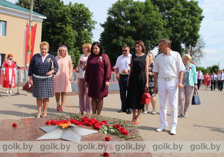 День Независимости в Костюковичах: торжественная часть (+фото)