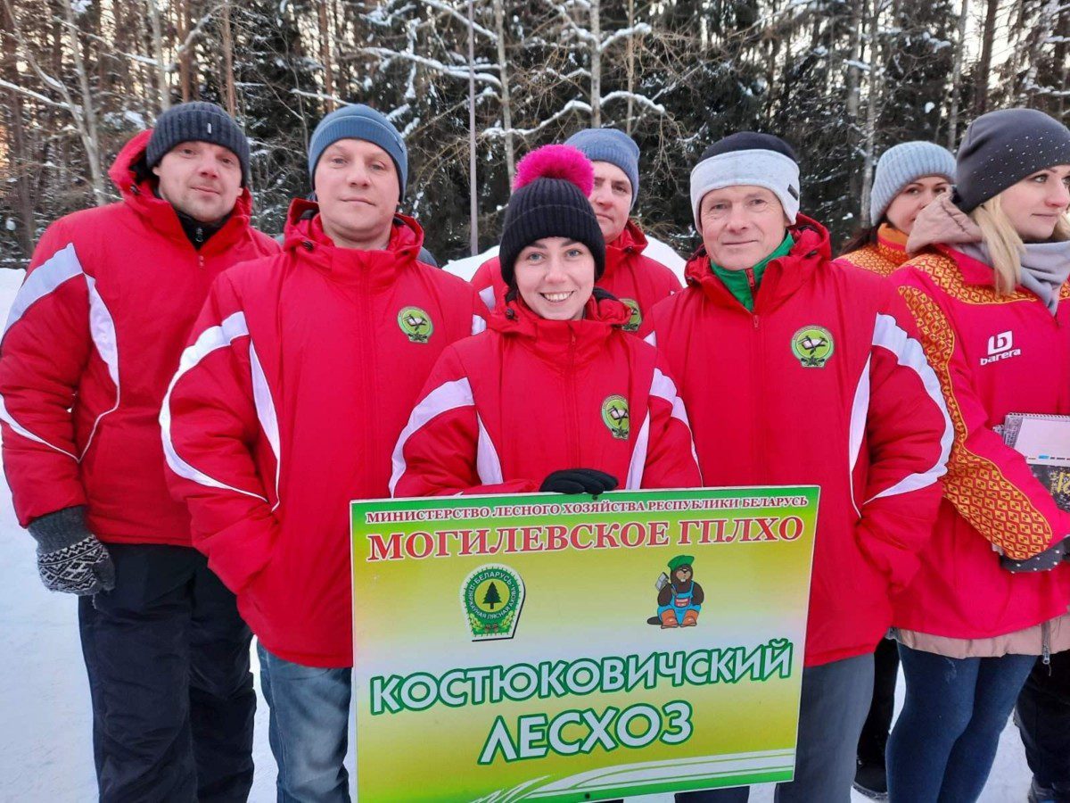 Команда Костюковичского лесхоза приняла участие в зимней спартакиаде