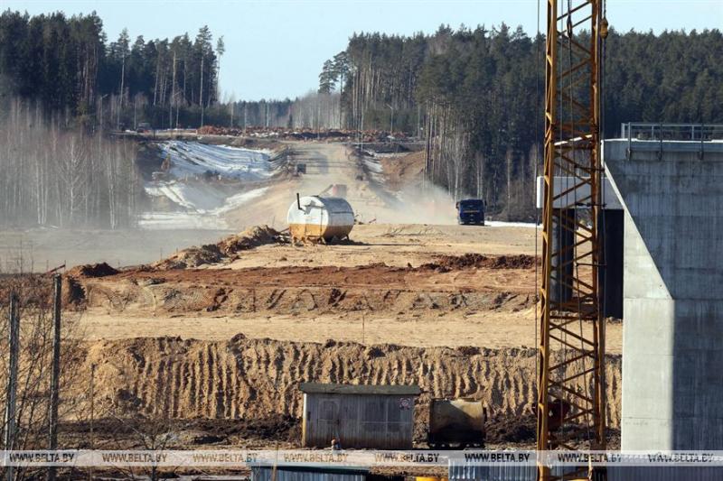 ФОТОФАКТ: Строительство кольцевой дороги вокруг Могилева идет по графику