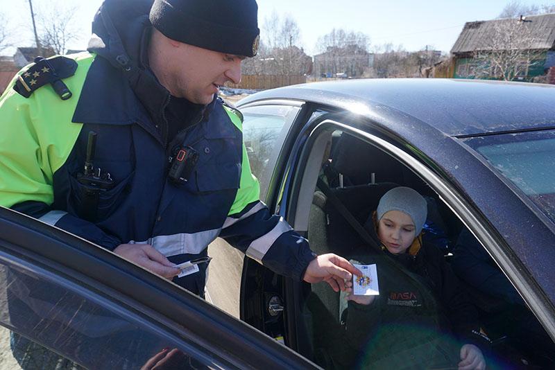 Профилактическая акция «Ребенок – пассажир» прошла в Костюковичах