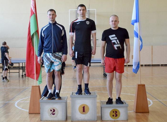 Команда Костюковичского отделения охраны заняла 3 место в области по настольному теннису