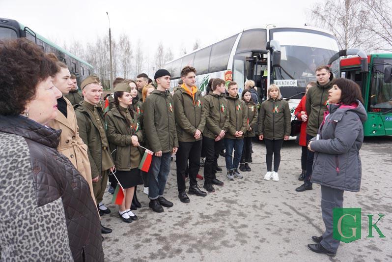 Молодежный патриотический автопробег "Дорогами памяти и славы" прибыл в Костюковичи