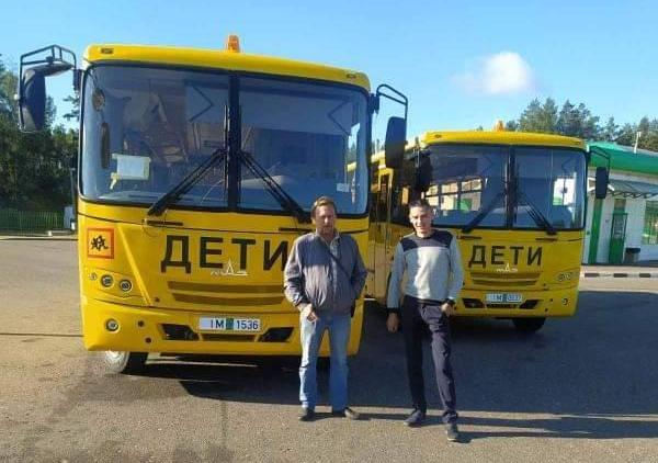 Автомобильный парк отдела по образованию Костюковичского райисполкома пополнился двумя новыми школьными автобусами