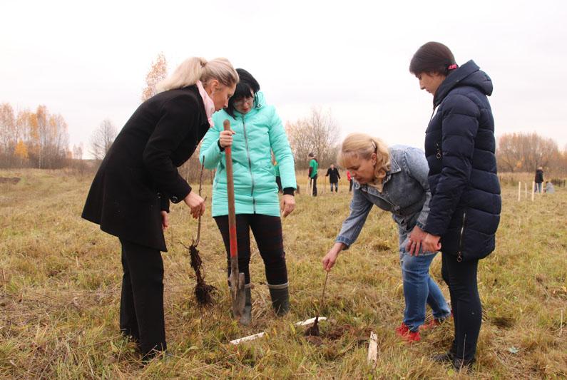 Костюковчане приняли участие в акции «Дерево героя»