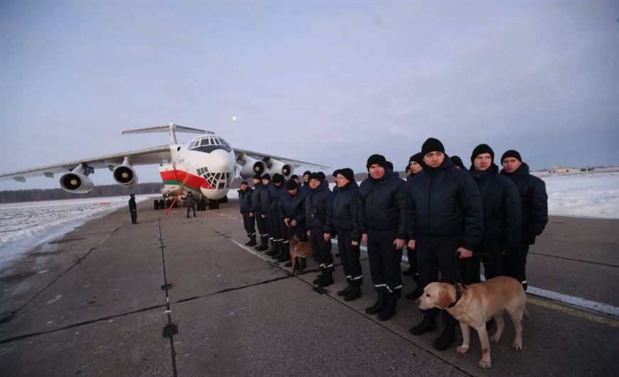 Белорусские спасатели отправились устранять последствия землетрясения в Турции