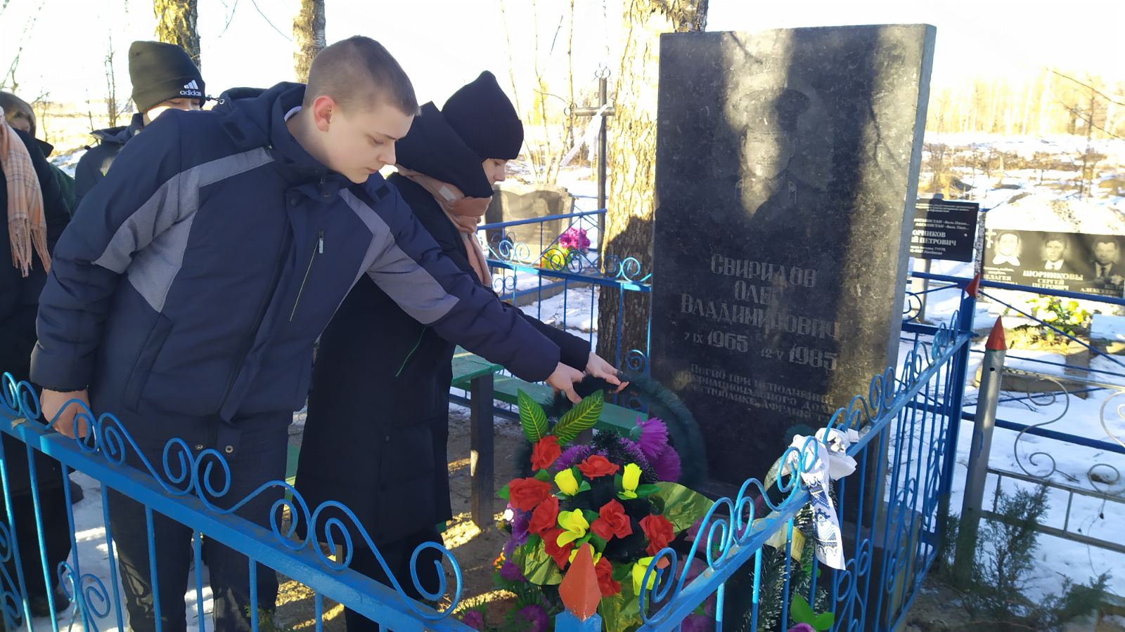 Память погибшего воина-интернационалиста Олега Свиридова почтили в деревне Видуйцы