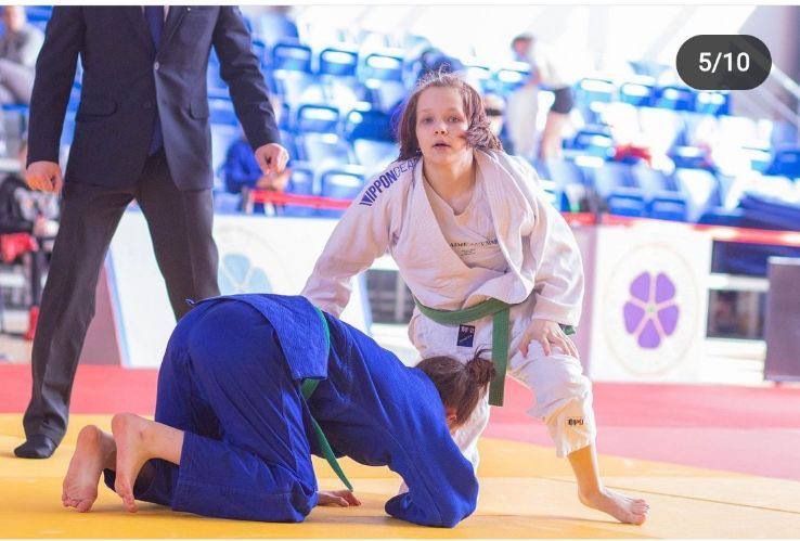 Александра Моисеенко завоевала серебряную медаль на республиканских соревнованиях по дзюдо