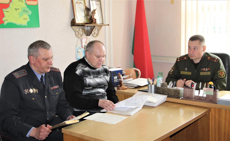 В Костюковичском военном комиссариате состоялось заседание призывной комиссии
