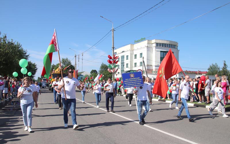 Сотни костюковчан приняли участие в праздничном шествии