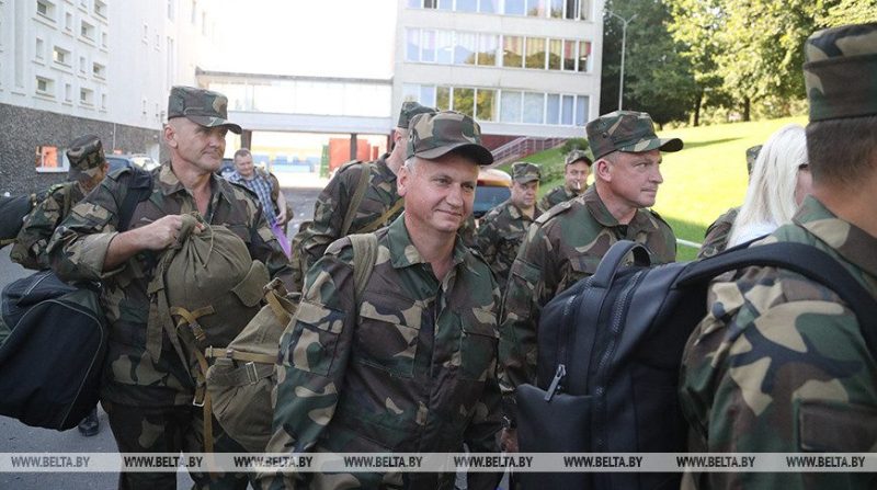 Сборы с военнообязанными территориальных войск стартовали в Могилевской области