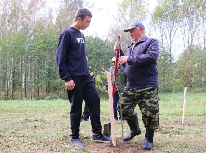Пообщаться с работниками и ветеранами лесхоза получили члены школьного лесничества "Лесовод" Бороньковской базовой школы