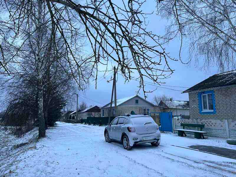 В Костюковичах выпал снег
