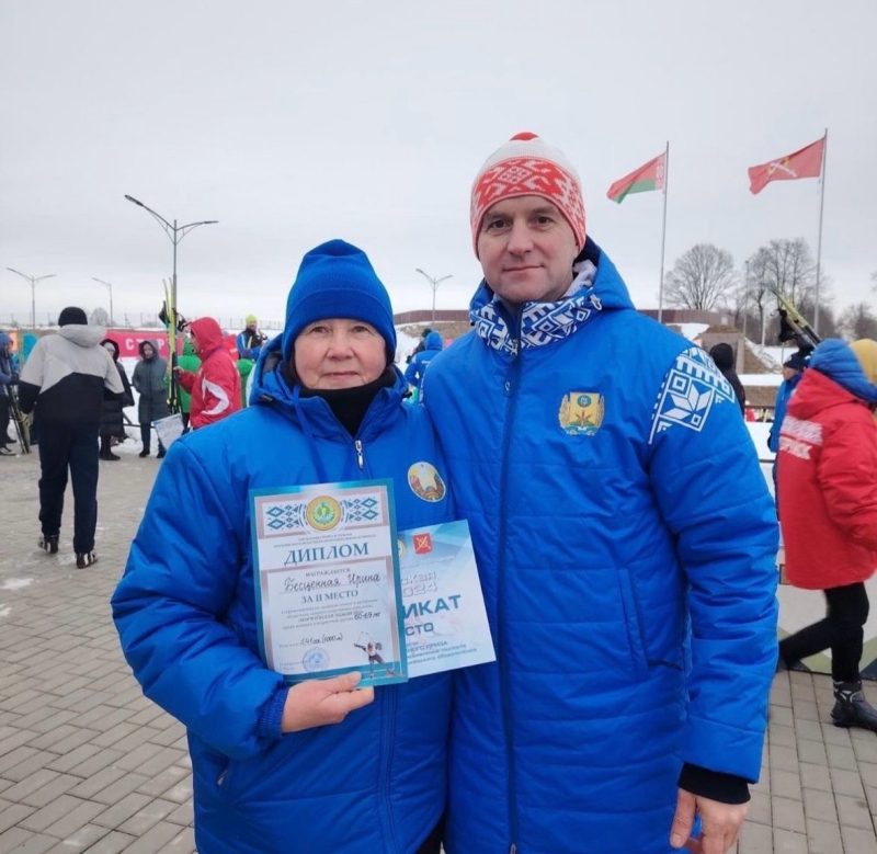 Костюковичская команда приняла участие в областном зимнем спортивном празднике «Могилевская лыжня-2024» в Чаусах