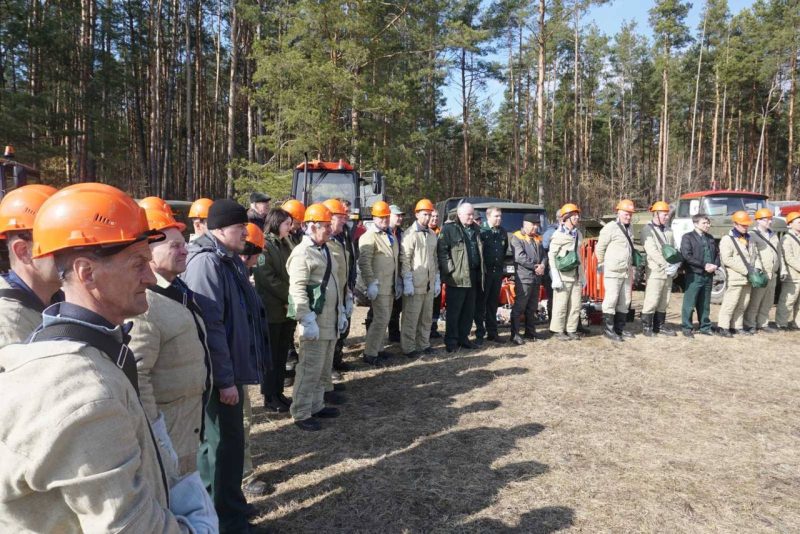 Готовы к испытаниям: в Костюковичском лесхозе прошел смотр сил и средств к пожароопасному сезону 2024 года