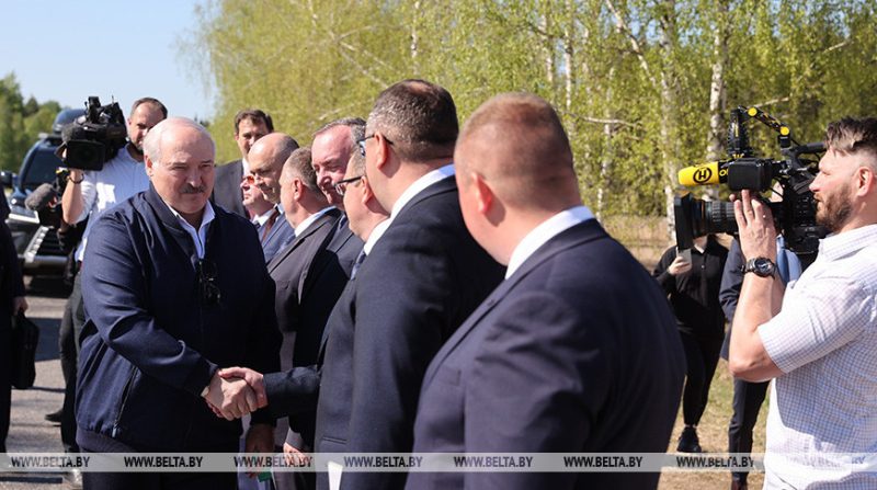 Лукашенко посещает Костюковичский район