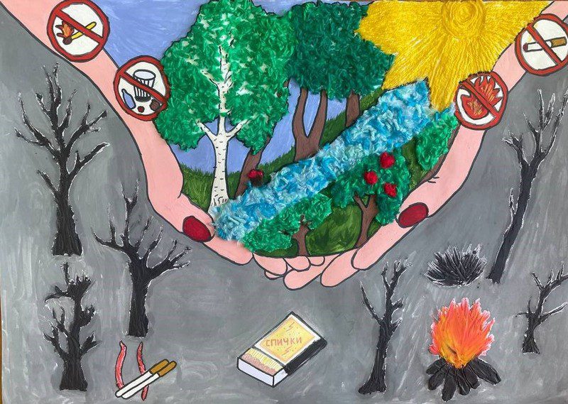 Милана Гусакова заняла 1 место в областном этапе республиканского конкурса на лучший детский рисунок на экологическую тематику