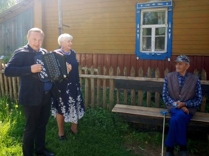 Поезд "Забота" встречали сегодня в Белодубровском сельсовете