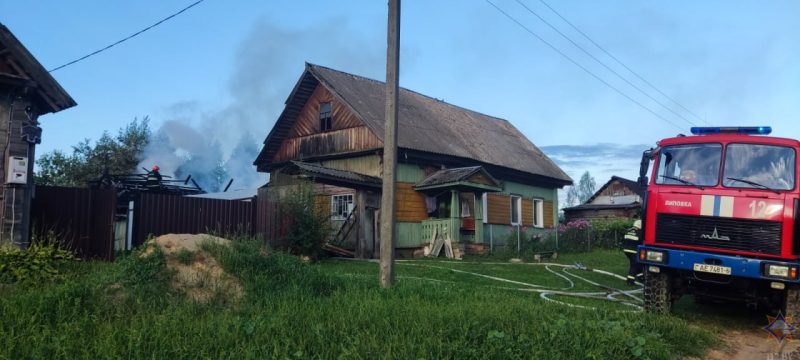 Детская шалость с огнем привела к пожару в Костюковичском районе