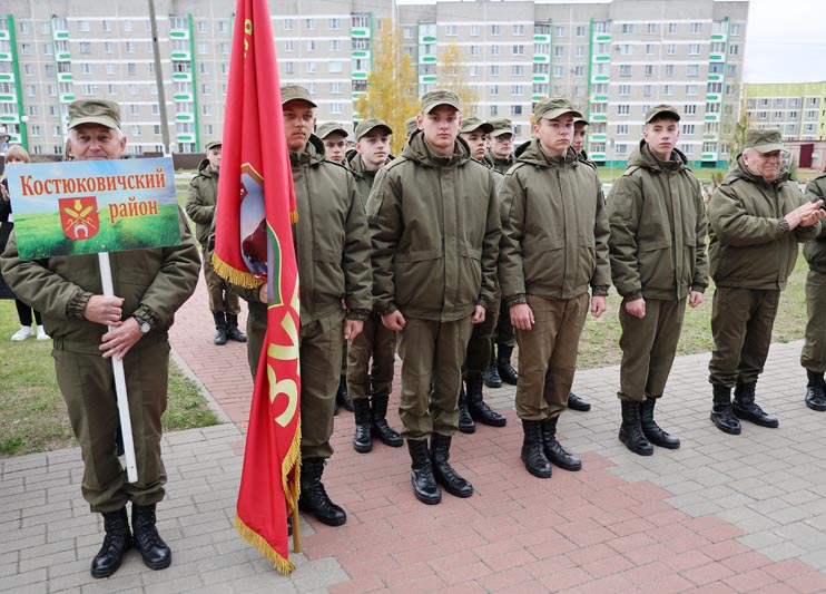 ФОТОФАКТ: В Костюковичах прошли межрайонные соревнования военно-патриотических клубов