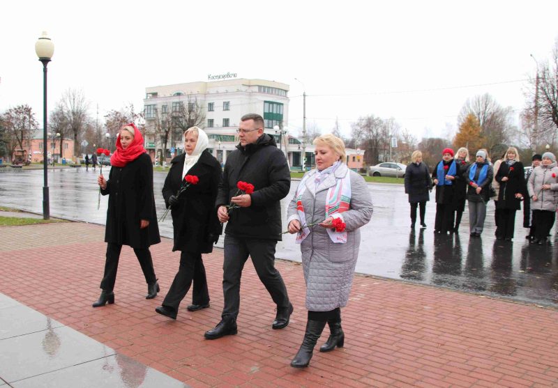 В Костюковичах состоялся митинг, посвященный Дню Октябрьской революции