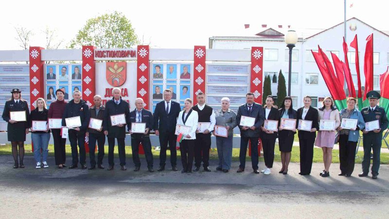 С Первомаем! Митинг в честь Праздника труда прошел в Костюковичах