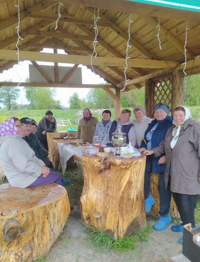 Сельчане продолжают благоустройство зоны отдыха "Липовый ручей"