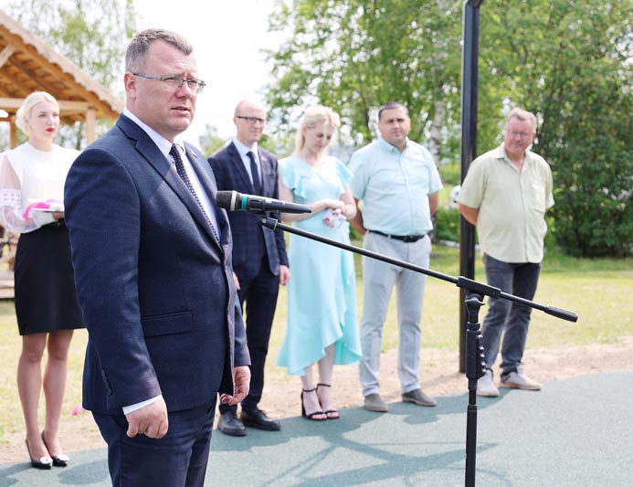 В агрогородке Новые Самотевичи появилась спортивная площадка