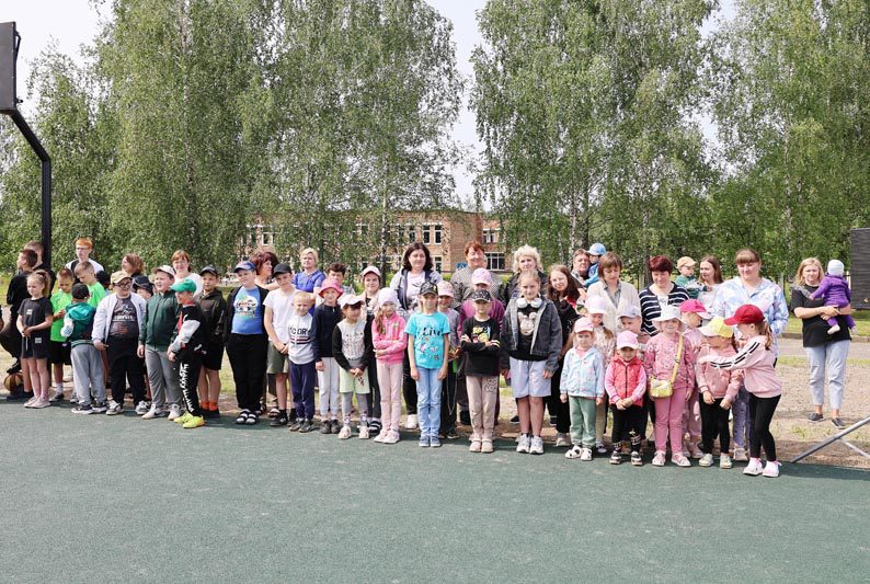 В агрогородке Новые Самотевичи появилась спортивная площадка