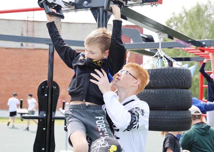 В агрогородке Новые Самотевичи появилась спортивная площадка