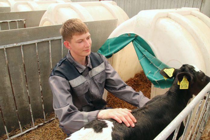 Узнали, как работает в «Цемагро» молодой ветфельдшер Михаил Тишков