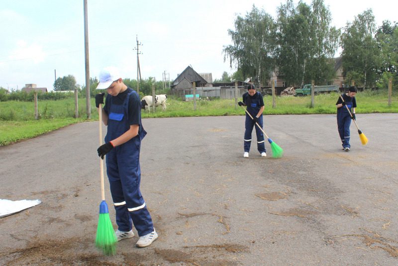 На Костюковщине продолжают работу студенческие отряды