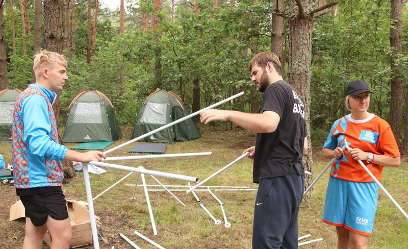 Фотофакт: Лагерь участников турслета "За здоровый образ жизни" развернулся у Беседи