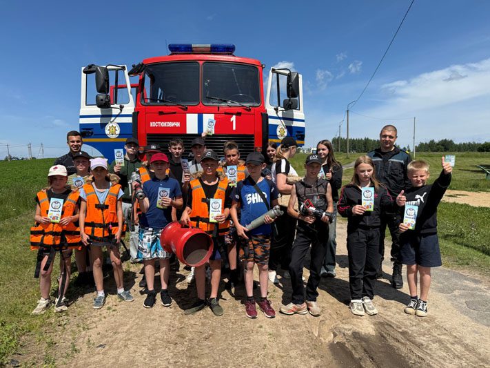 Костюковичские спасатели встретились с ребятами из Муравилья и Тупичино