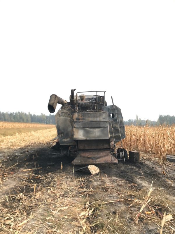 МЧС напоминает о пожарной безопасности при уборке зерновых культур
