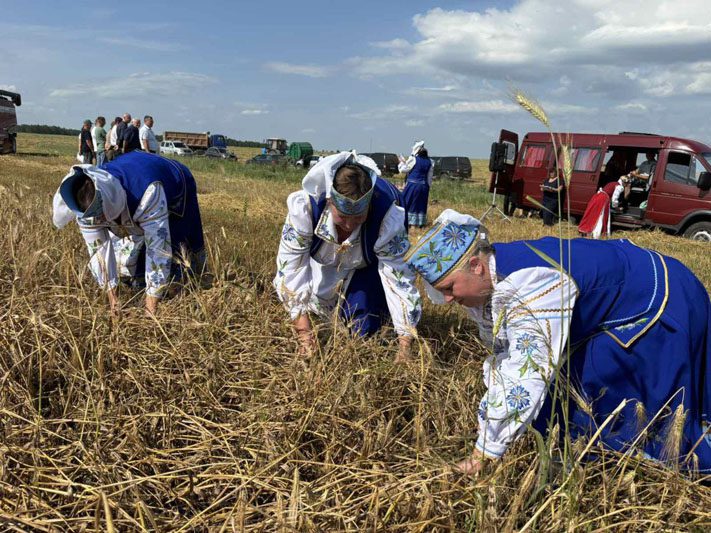 Праздник первого снопа отметили на Костюковщине Праздник первого снопа отметили на Костюковщине