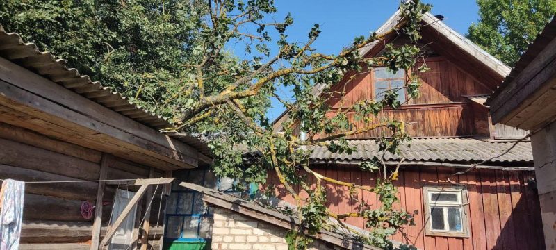 Буйство стихии затронуло Костюковичский район: последствия устраняются