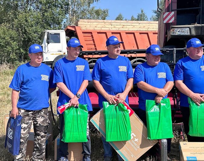 Герои дня: передовиков жатвы чествовали в филиале № 1 «Цемагро»