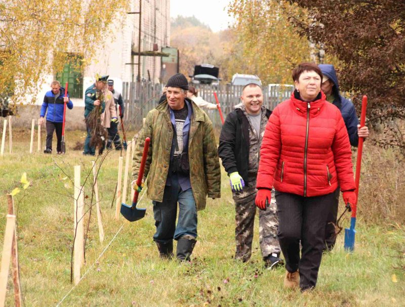 Расти и цвести: Единый день озеленения провели в Костюковичах Расти и цвести: Единый день озеленения провели в Костюковичах