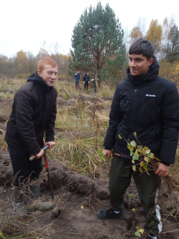 Костюковчане участвуют в акции "Дай лесу новае жыццё!"