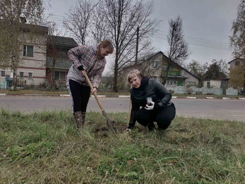 Фотофакт: Инициативу по озеленению территории реализовали в Муравилье