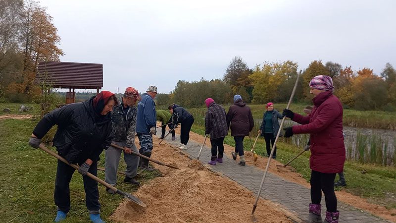 Благоустройство "Липового ручья" продолжается