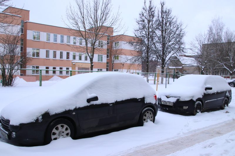 ФОТОФАКТ: Костюковичи не сдаются снежной стихии