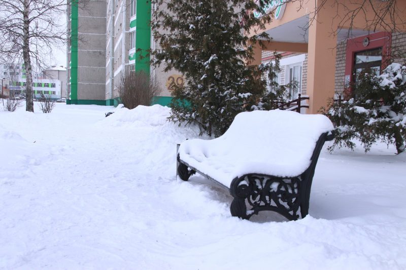 ФОТОФАКТ: Костюковичи не сдаются снежной стихии