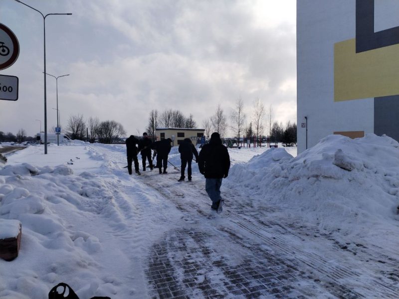 Безработные костюковчане приняли участие в благоустройстве города